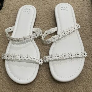 White Floral Sandal Target